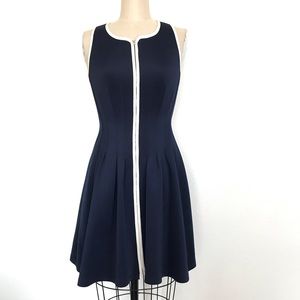 Betsey Johnson Navy and White Dress